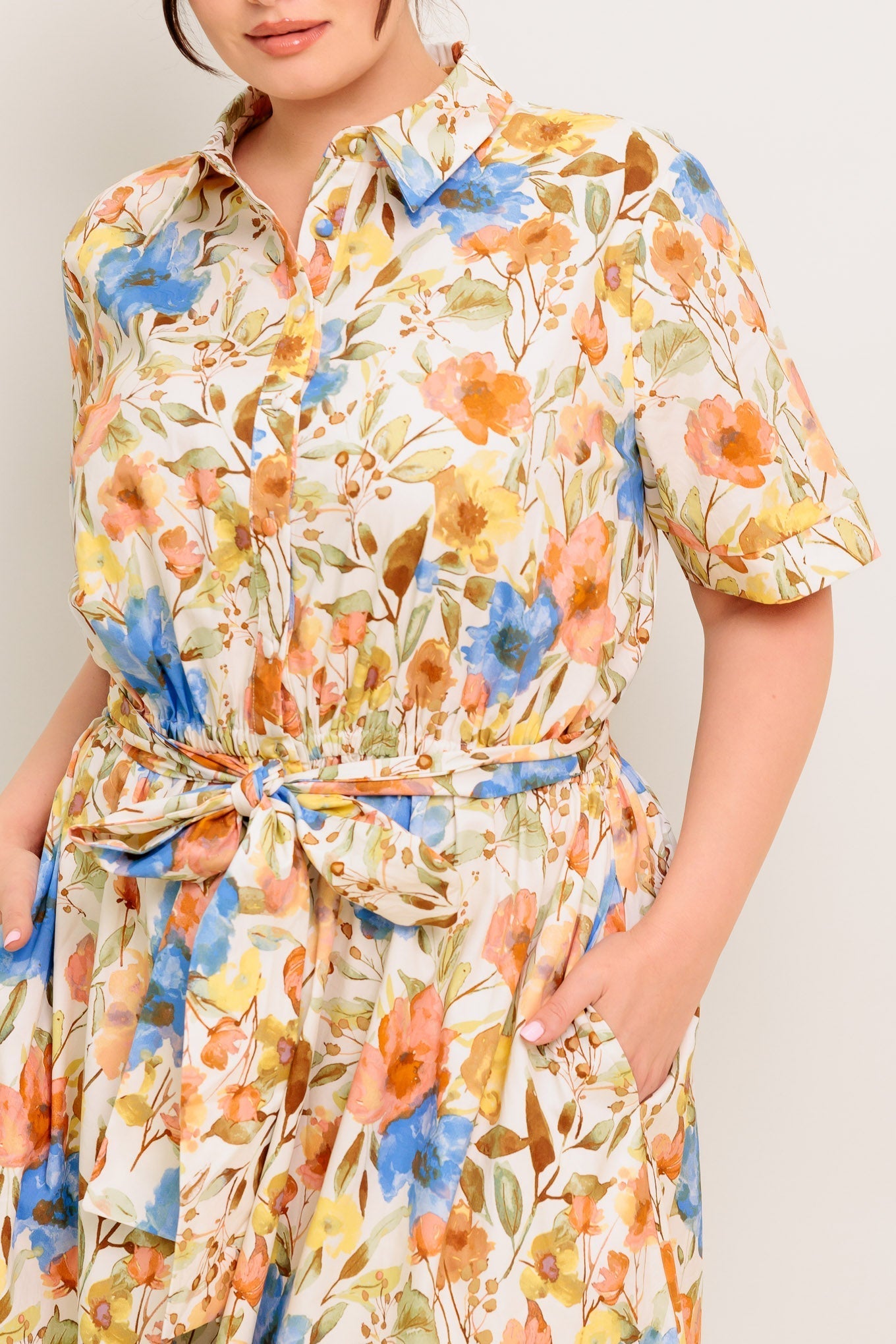 HAZEL DREAM IVORY WOVEN MIDI DRESS Flying Tomato
